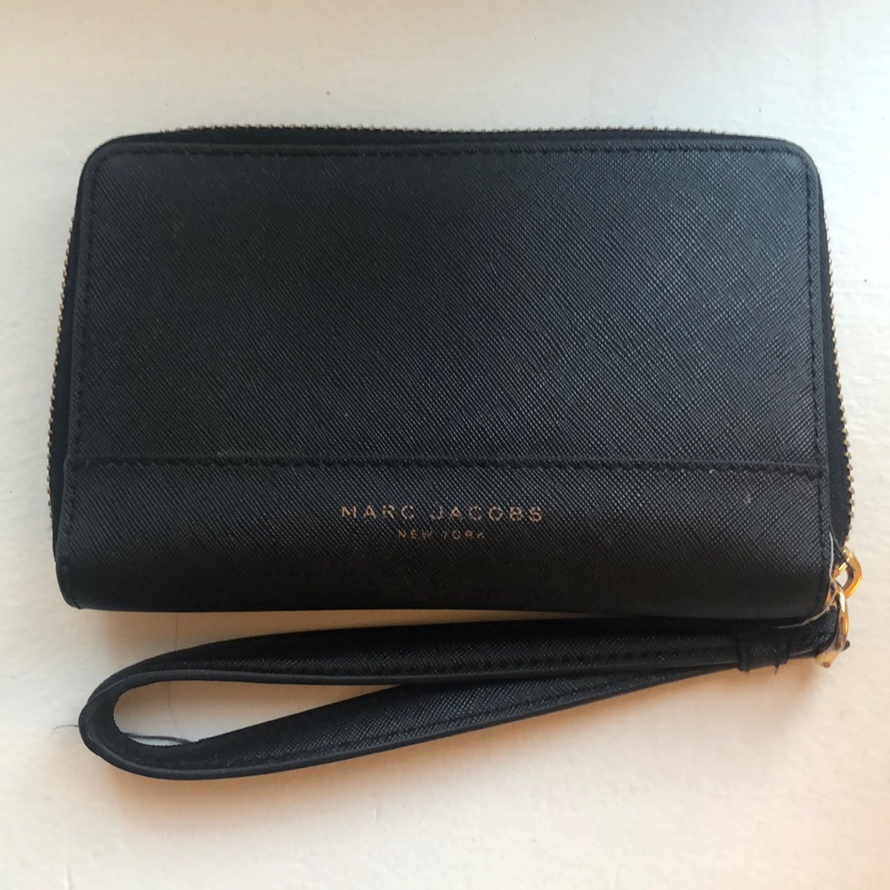 Marc Jacobs Wristlet (Black w/ Gold Zipper)